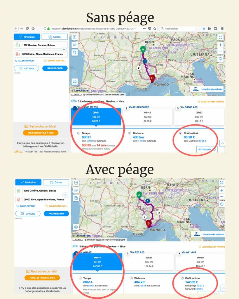 prix des péages en france