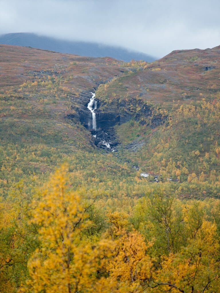 waterfall kungsleden