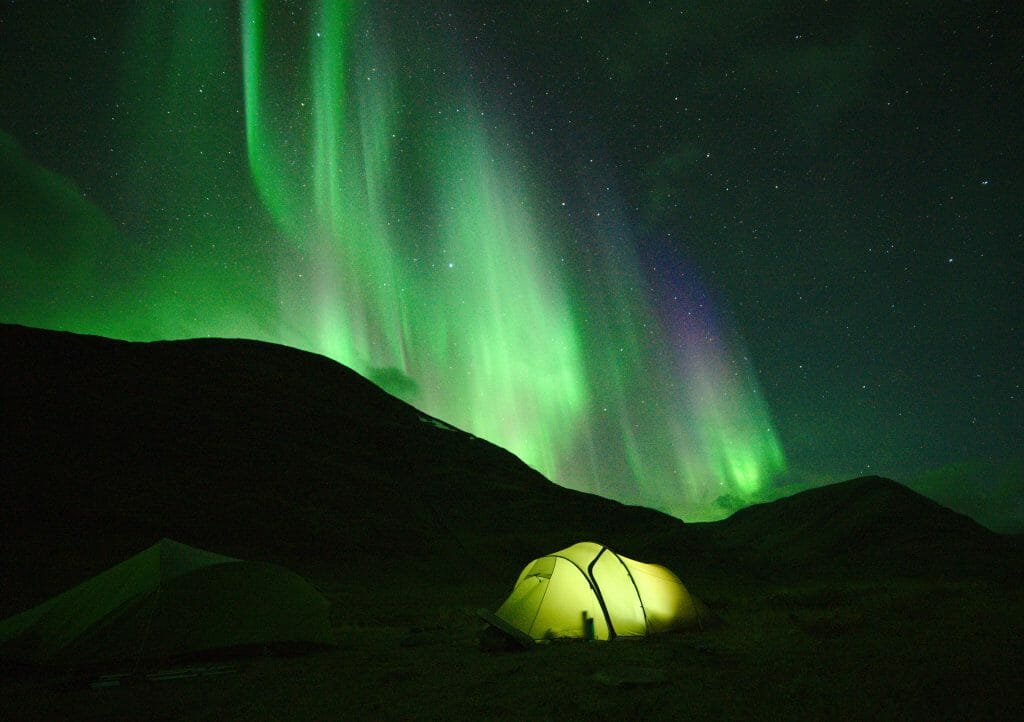 northern lights kungsleden