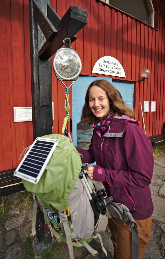 wieghting of the backpacks, kungsleden