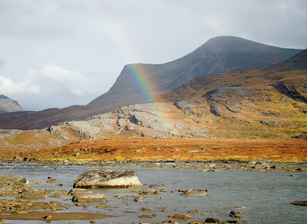 arc en ciel en laponie