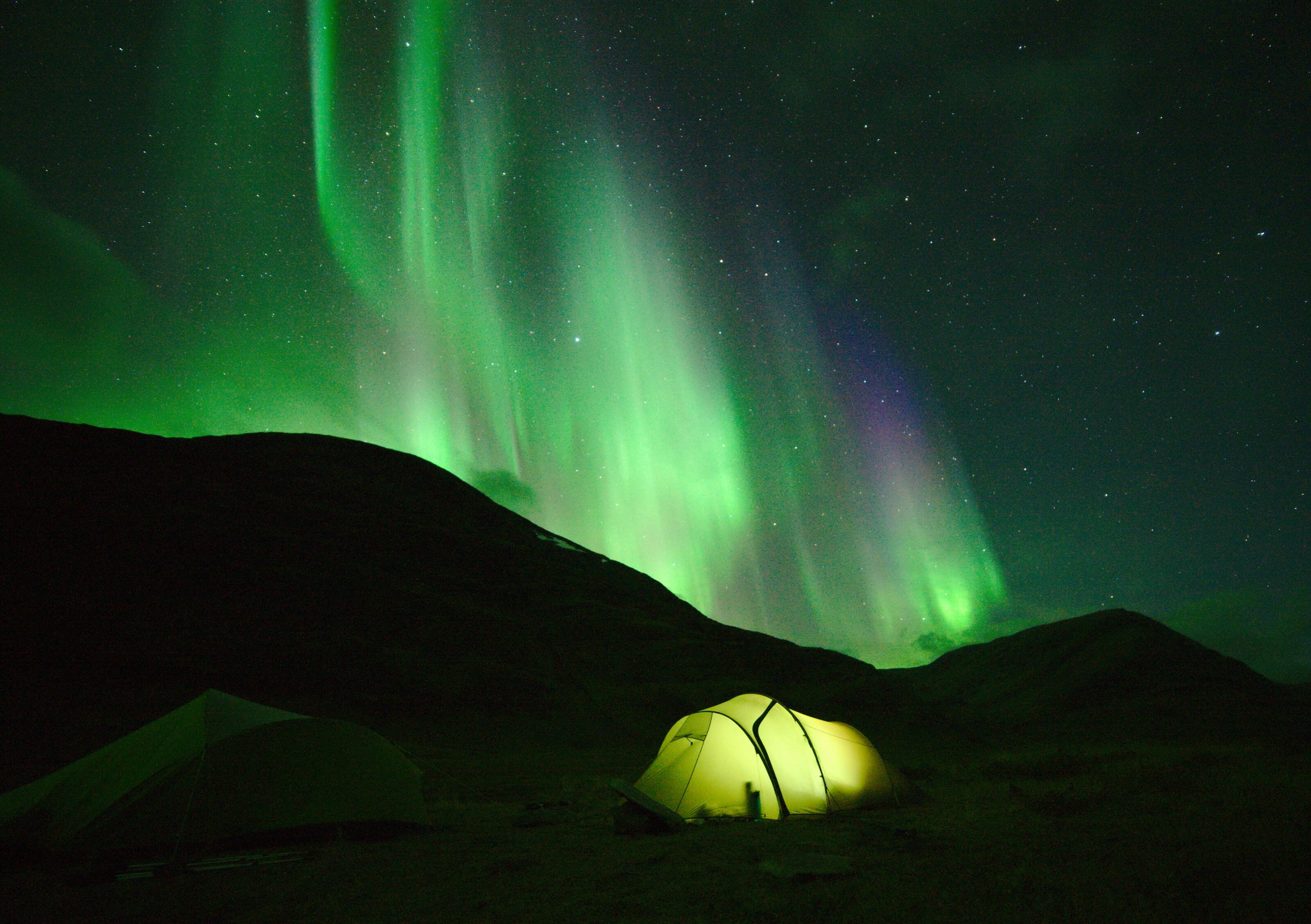 Las auroras boreales en Suecia