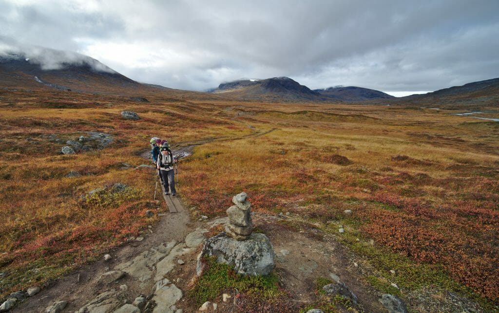 sentier du kungseleden, suède