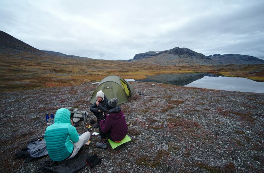 Hiking in swedish lapland