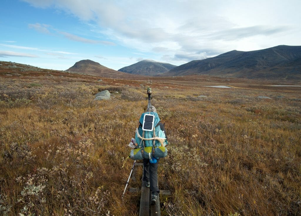 passerelle sur le kungsleden