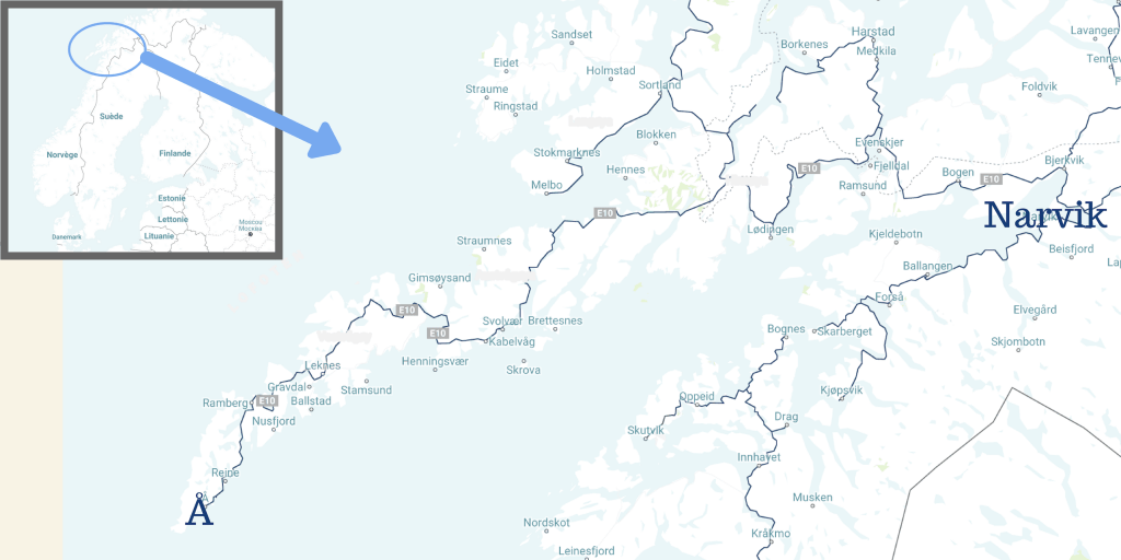 Lofoten map