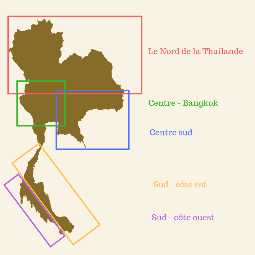 climat thailande -régions