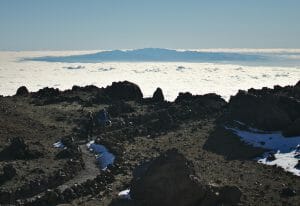 clouds teide