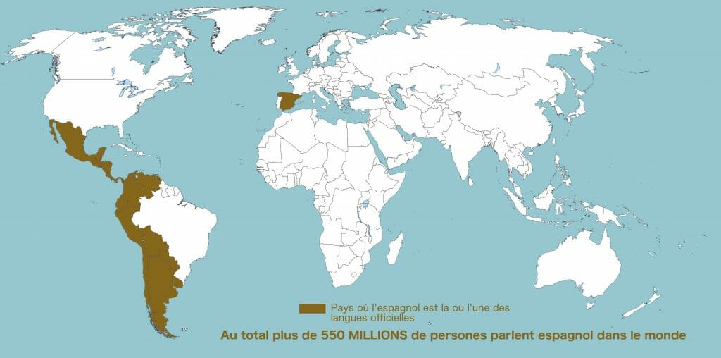 pays hispanophones carte