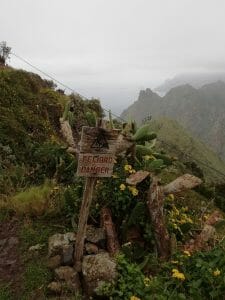 panneau sentier taborno, ténérife