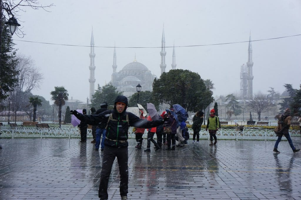 istanbul sous la neige