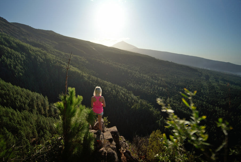 vue de dingue sur le Teide à la Caldera