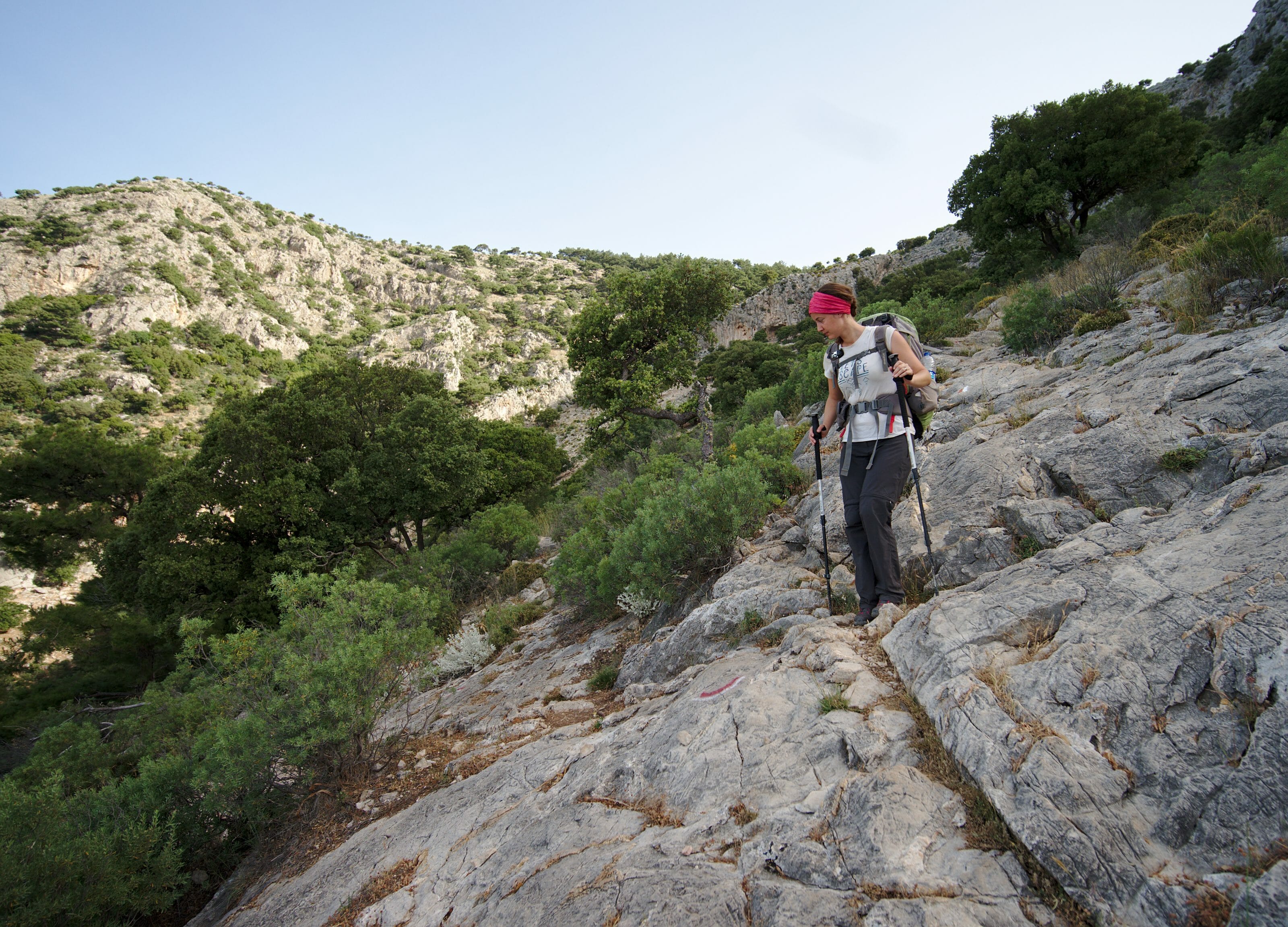 descente en randonnée