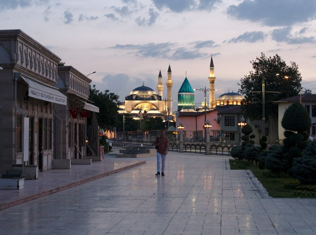 konya tombée de la nuit