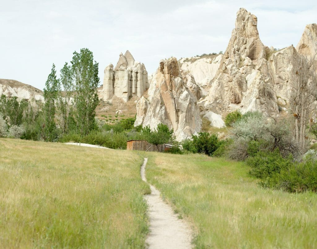 chemin dans la vallée blanche