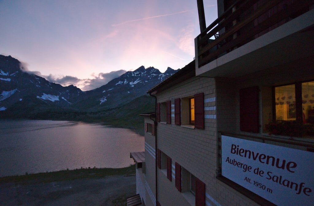 auberge de salanfe nuit