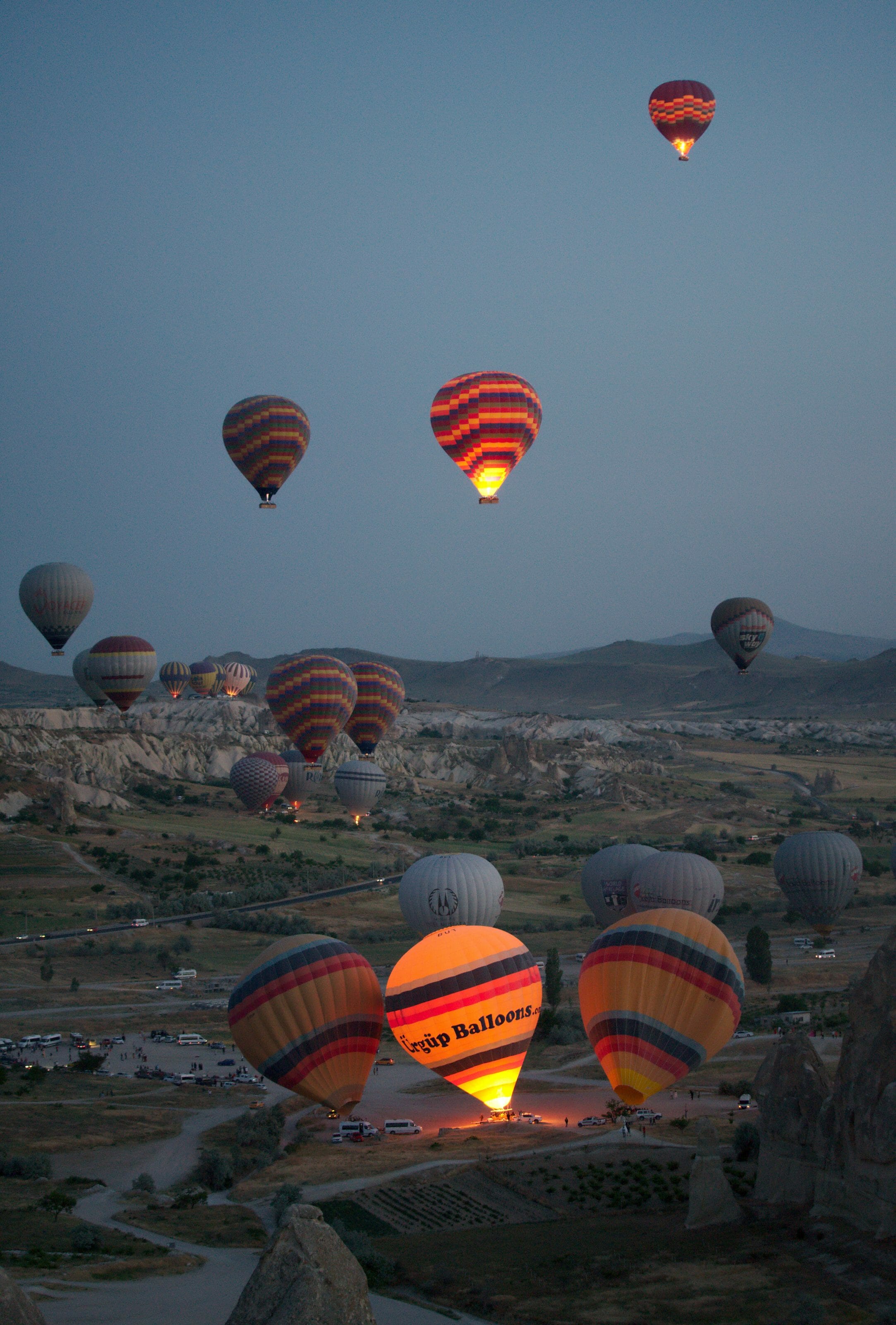 mongolfiere de nuit