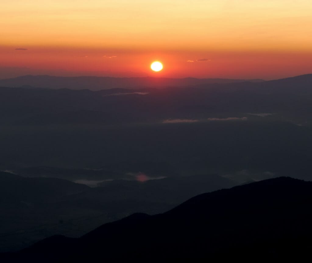 sunrise vihren bulgaria