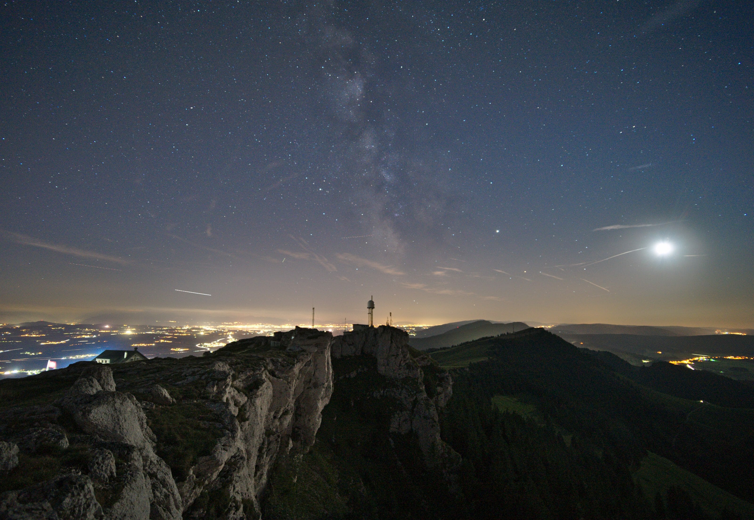 photo de nuit, chasseron