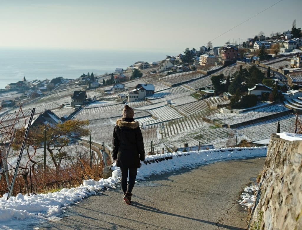 randonnée hivernale lavaux