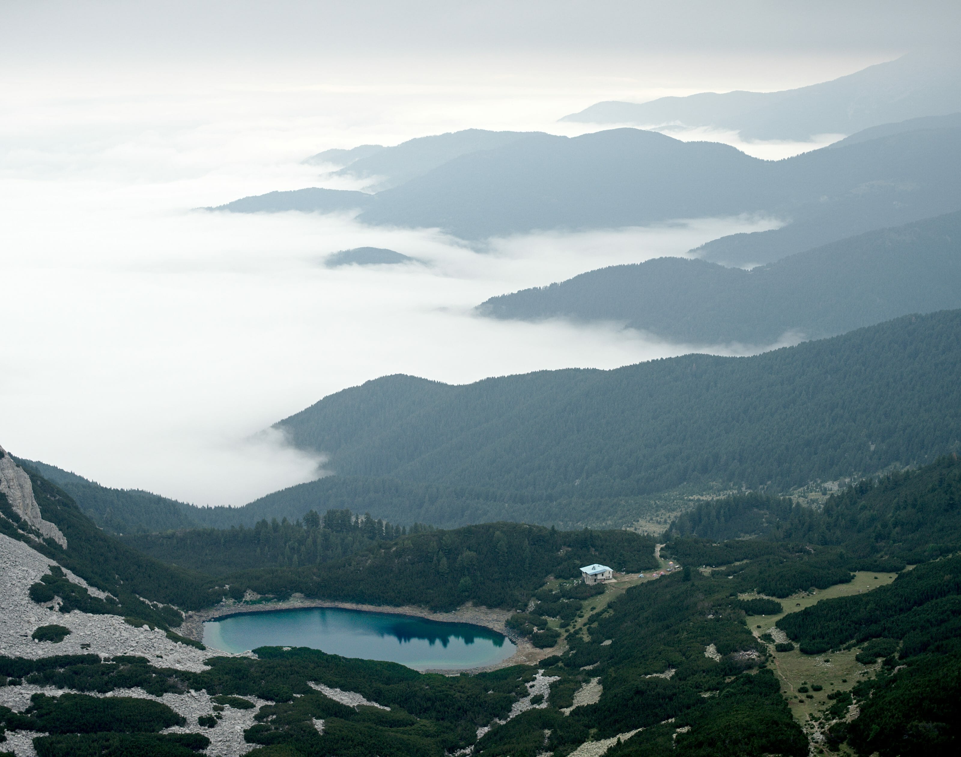 mer de nuage en montagne