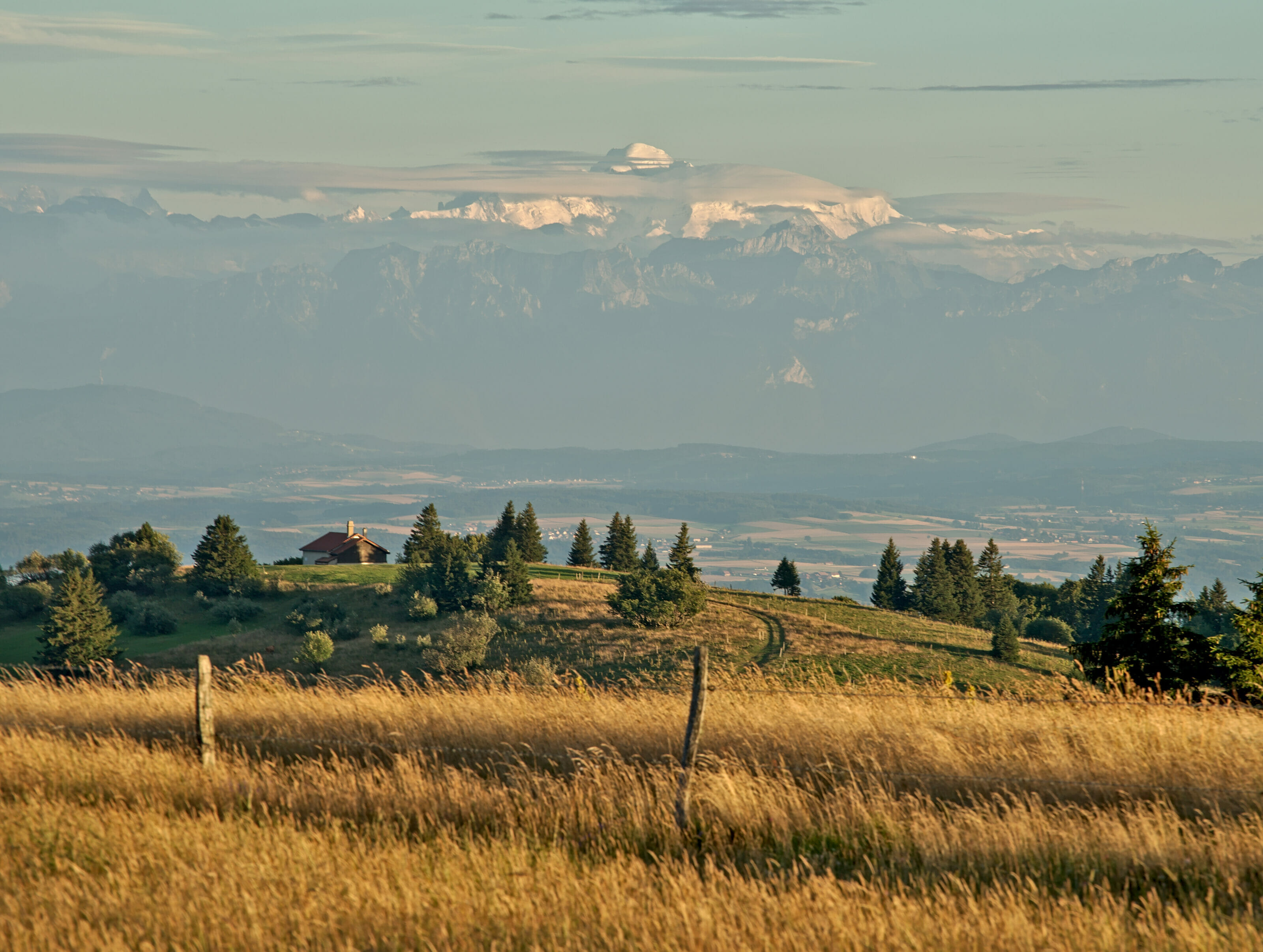 mont blanc depuis le creux du van