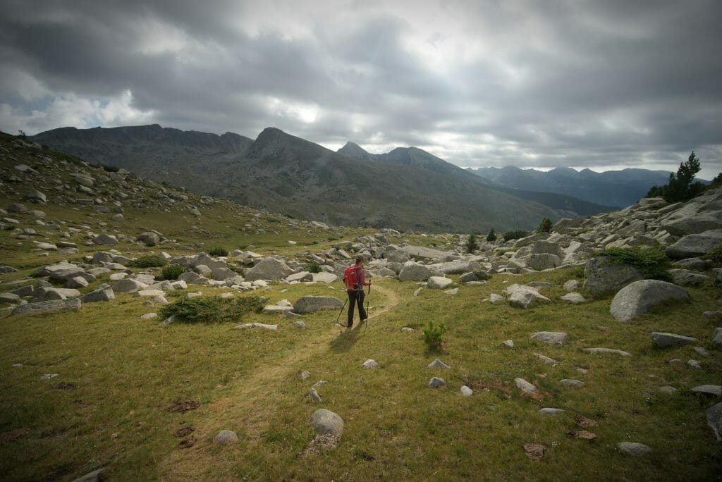 sentier de randonnée dans le pirin