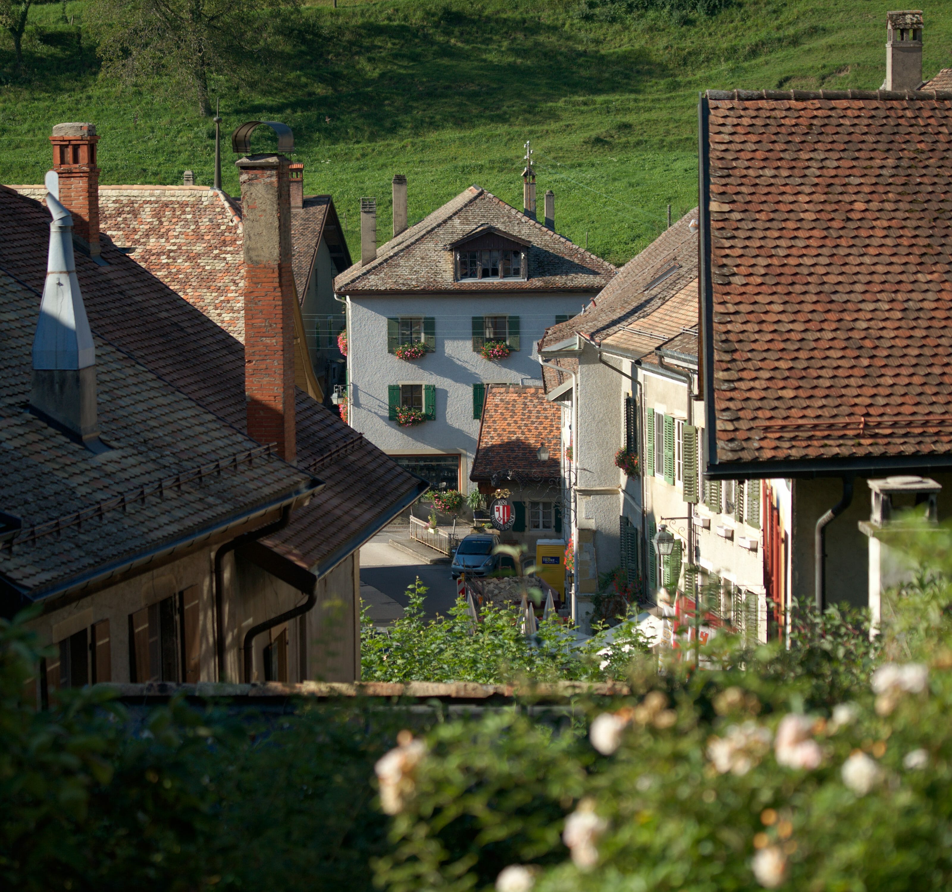 centre du village de romainmotier