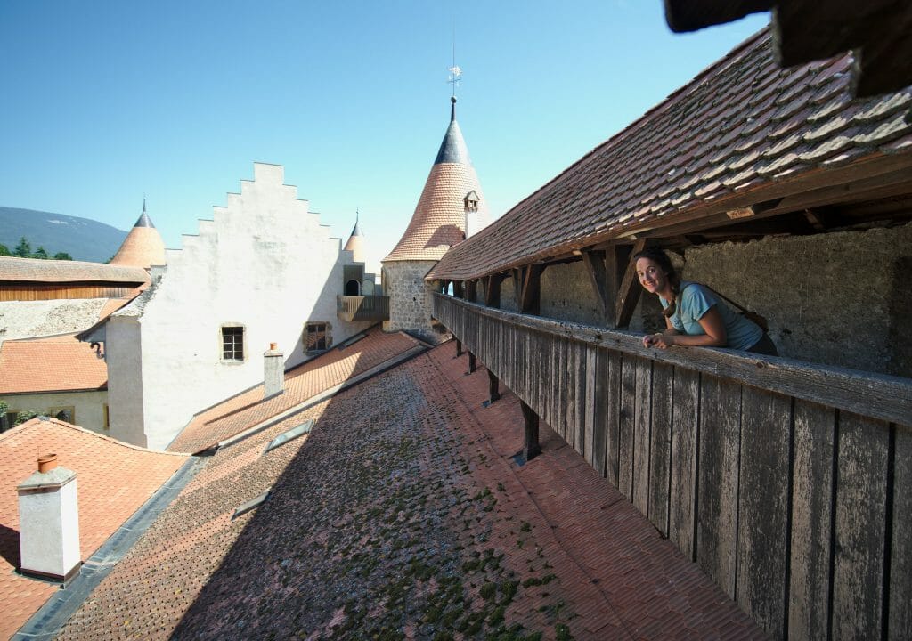 dans le château de grandson