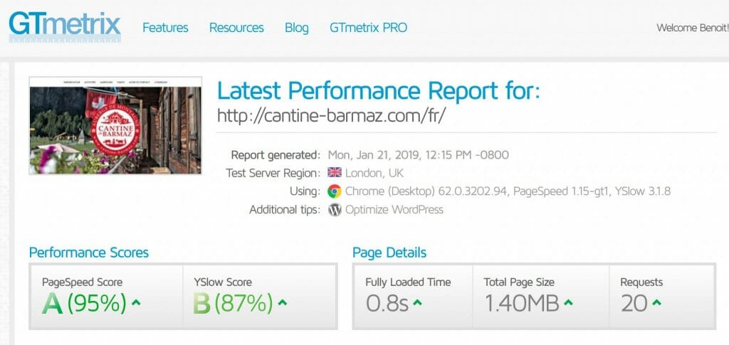 speedtest cantine barmaz