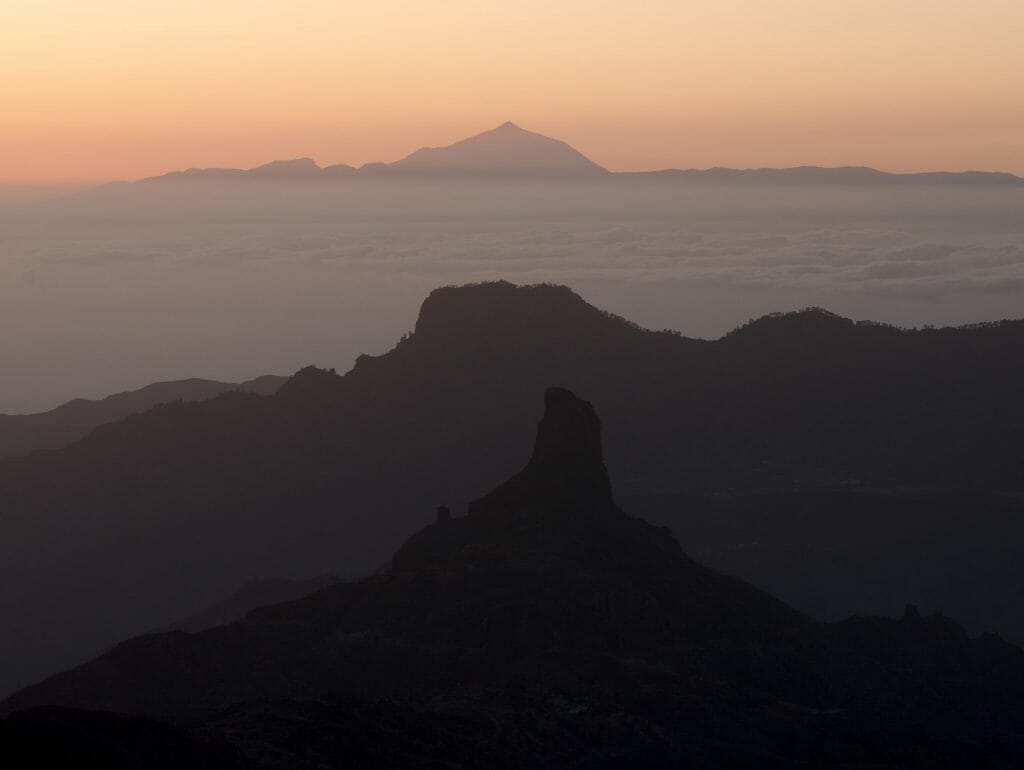 vue du teide depuis gran canaria