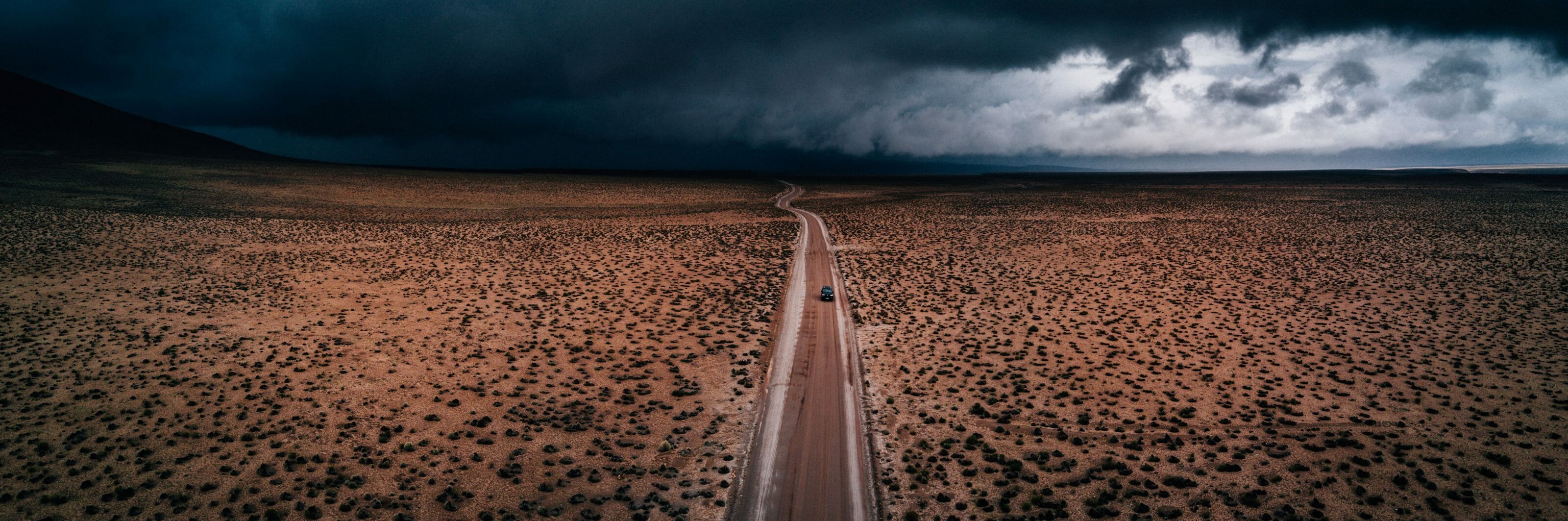 dramatic landscape on round the world trip