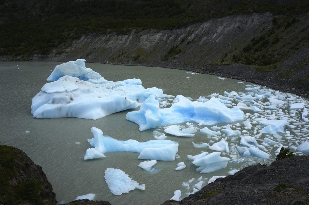 glace bleue