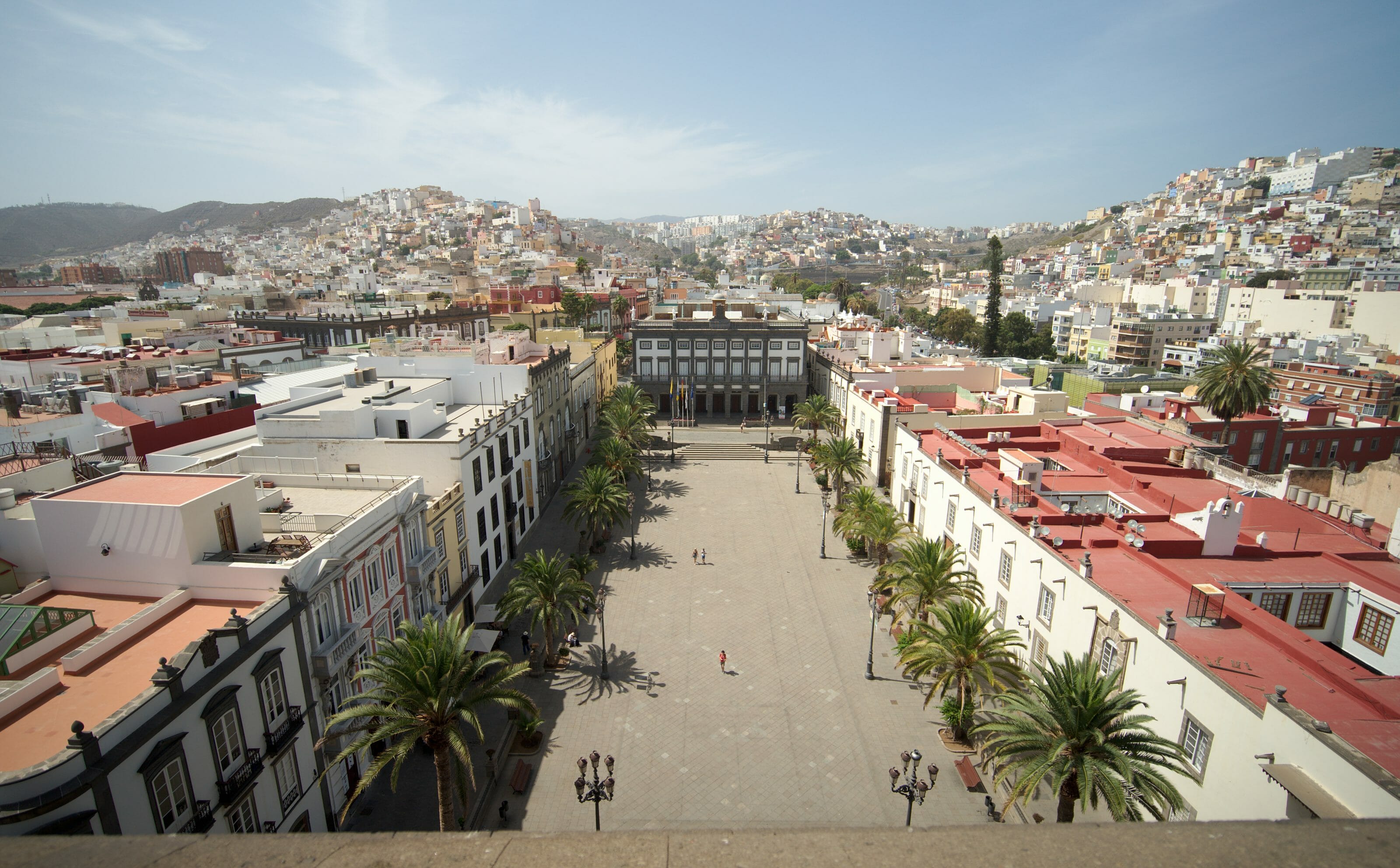 view over Vegueta from the cathedral tower