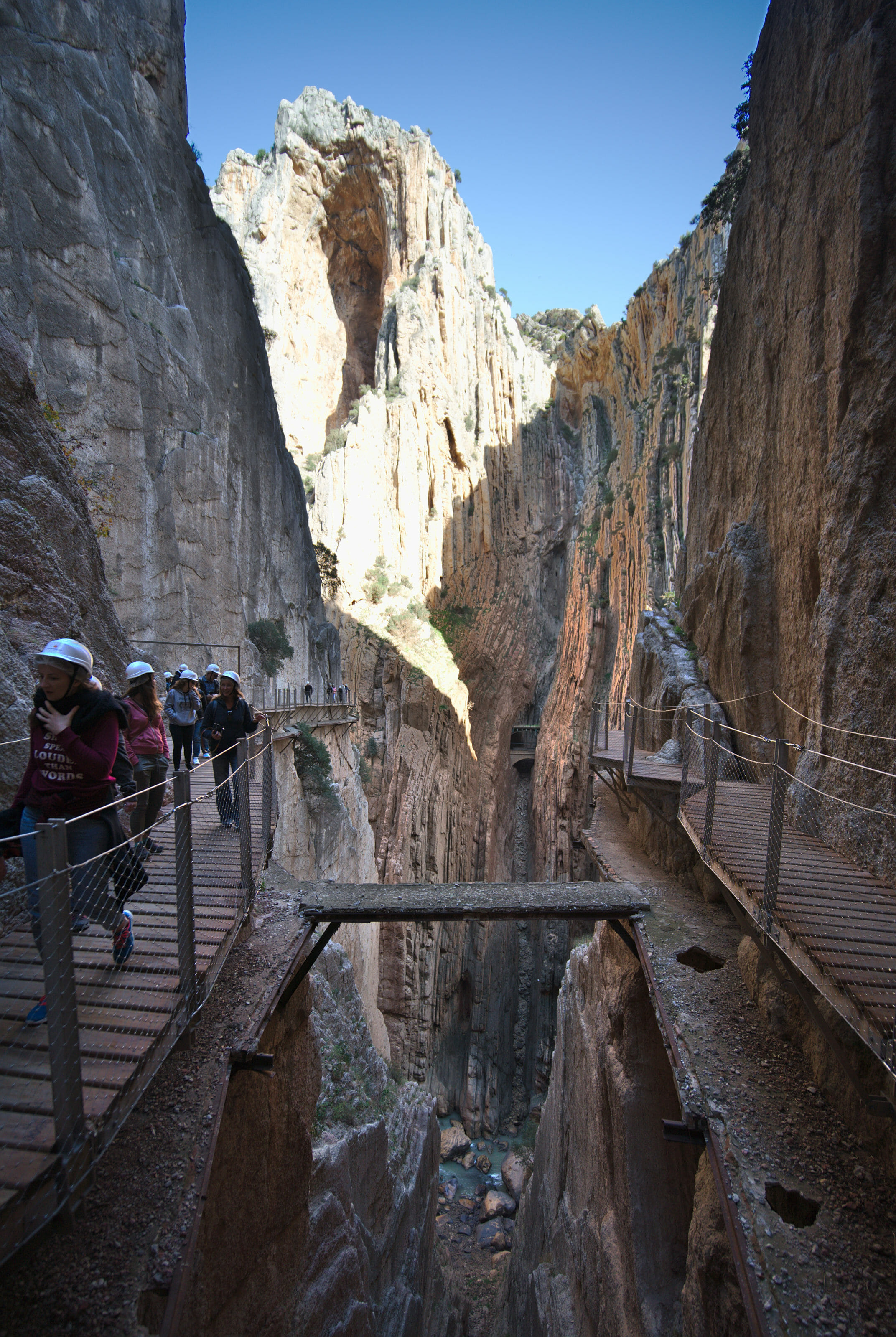 passerelles rénovées du caminito del rey