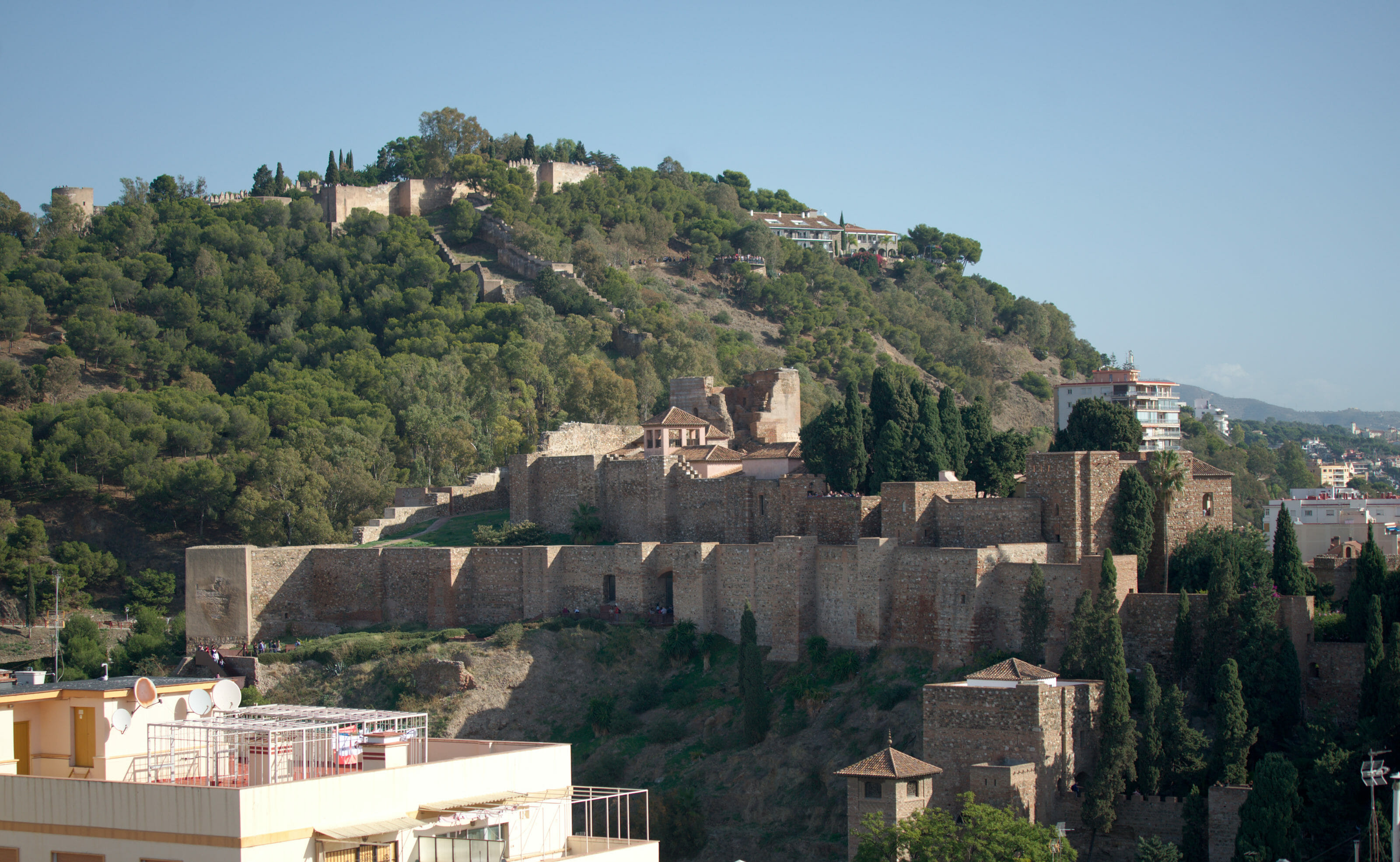 la citadelle Alcazaba et le château Gibralfaro à Malaga