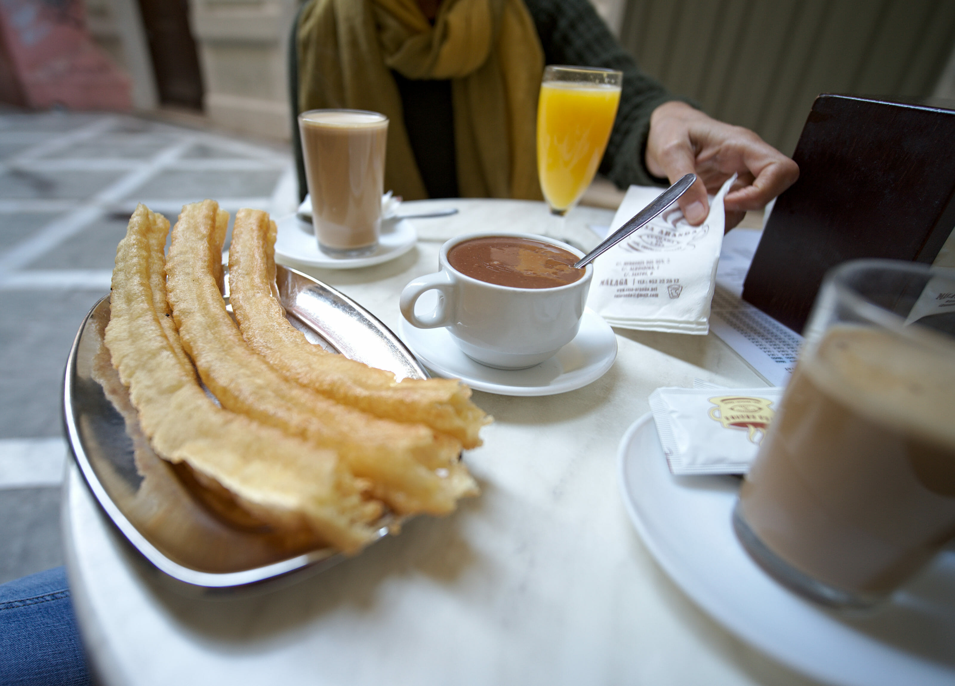 the churros of the casa aranda in Malaga