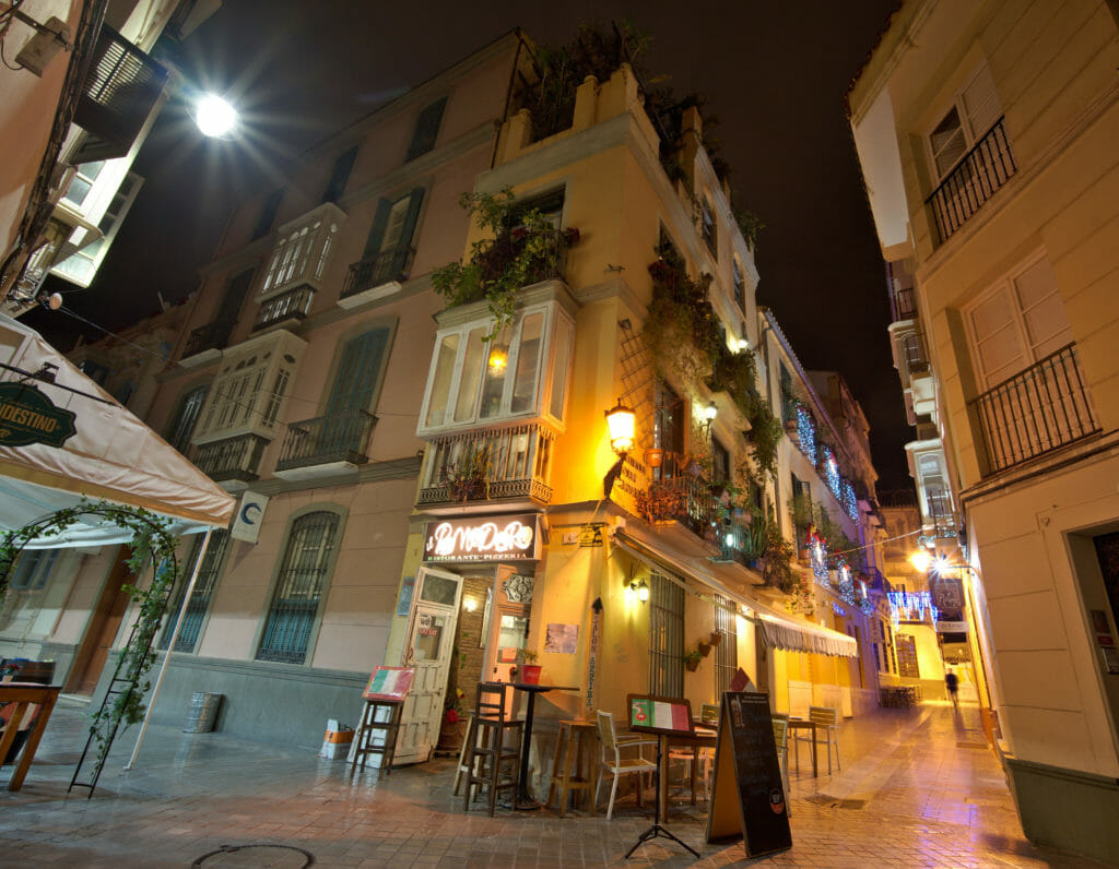 ruelle de Malaga de nuit