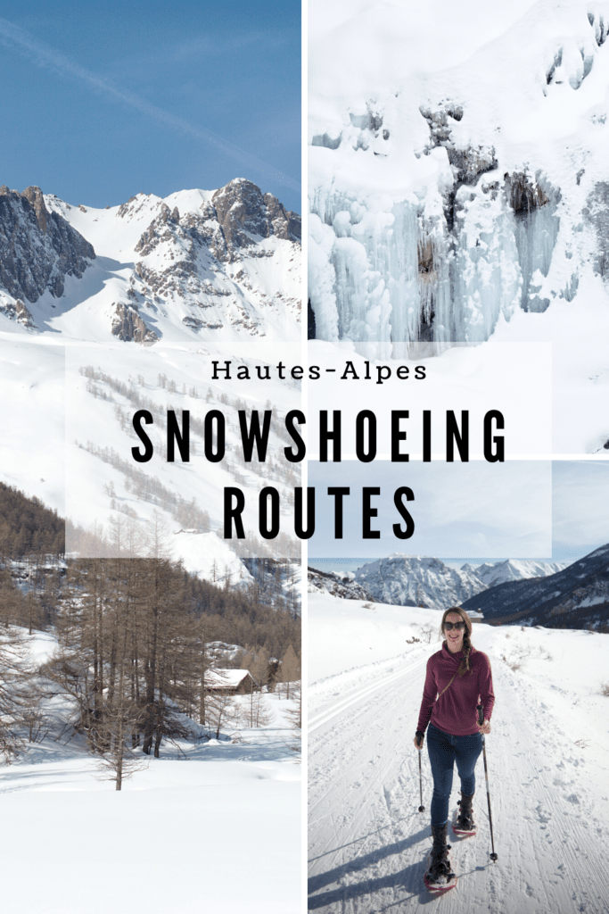 snowshoeing in the french alps