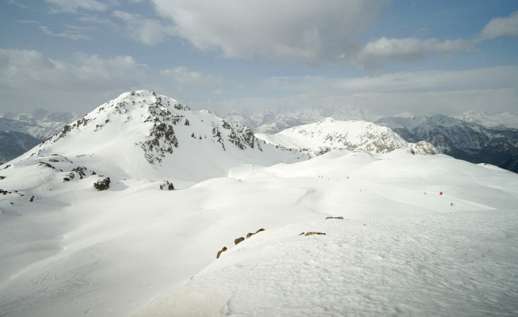 ski dans les alpes