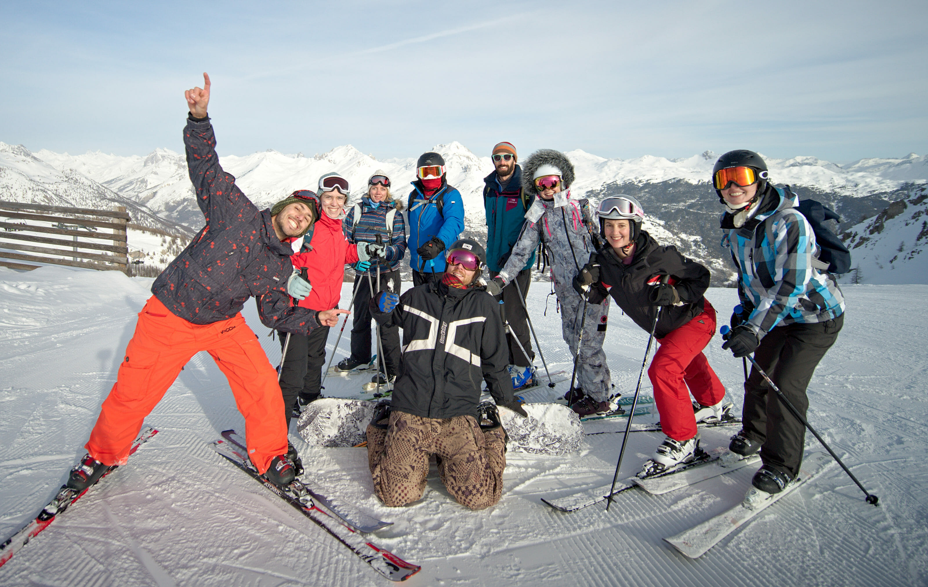ski en groupe