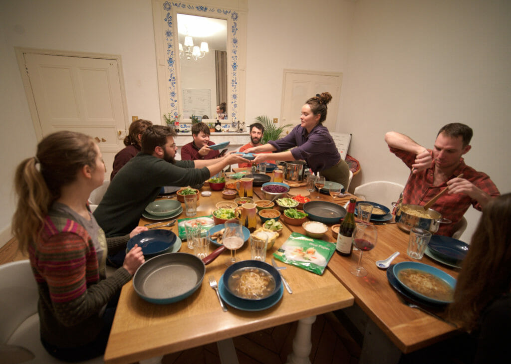 family dinner cloudcitadel coliving