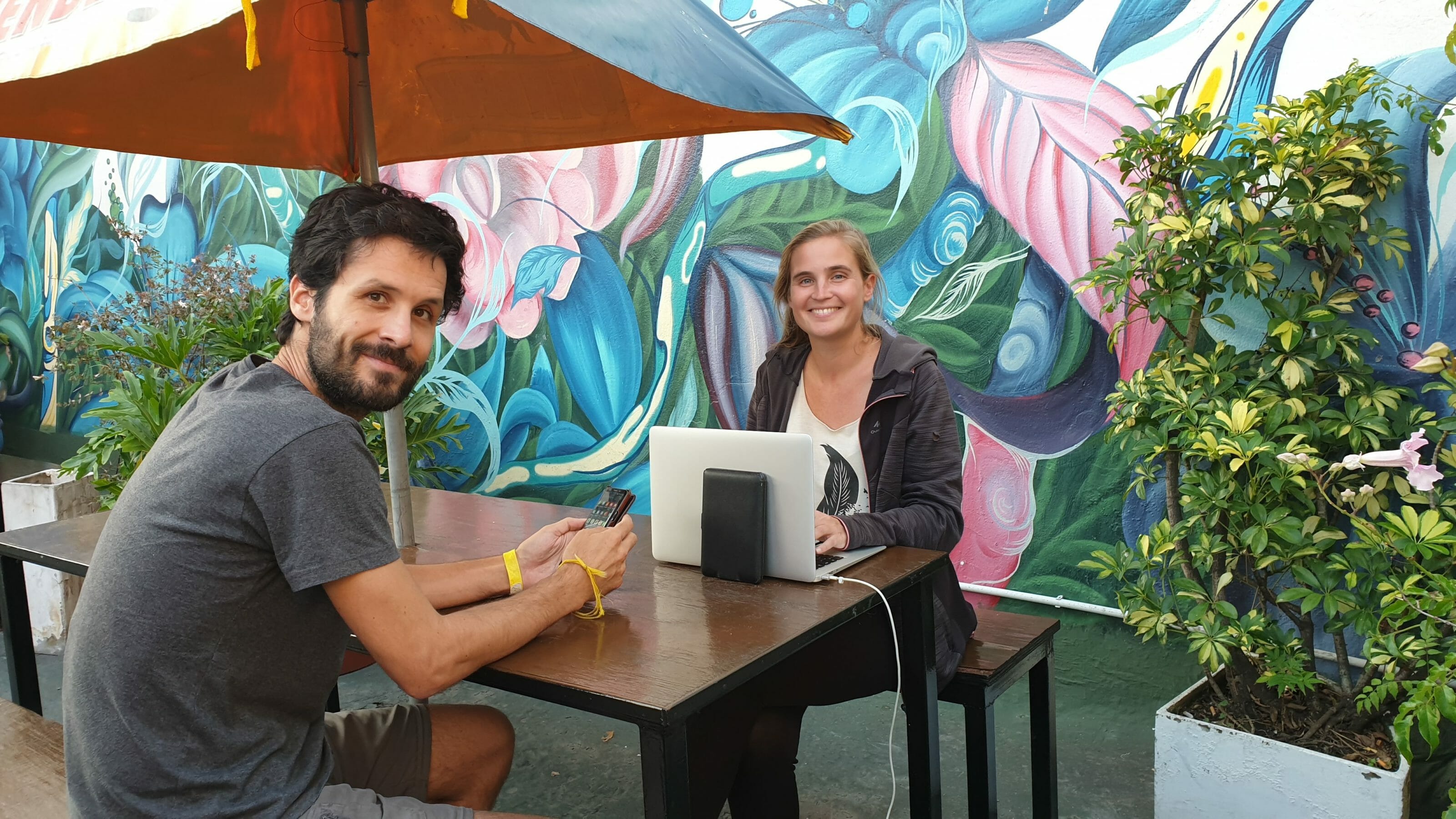 Cécile et Quentin en confinement en Argentine