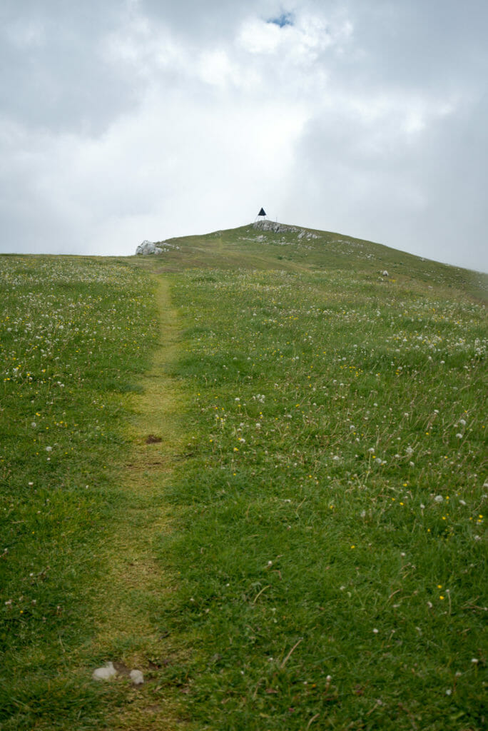 arrivée au Chasseron