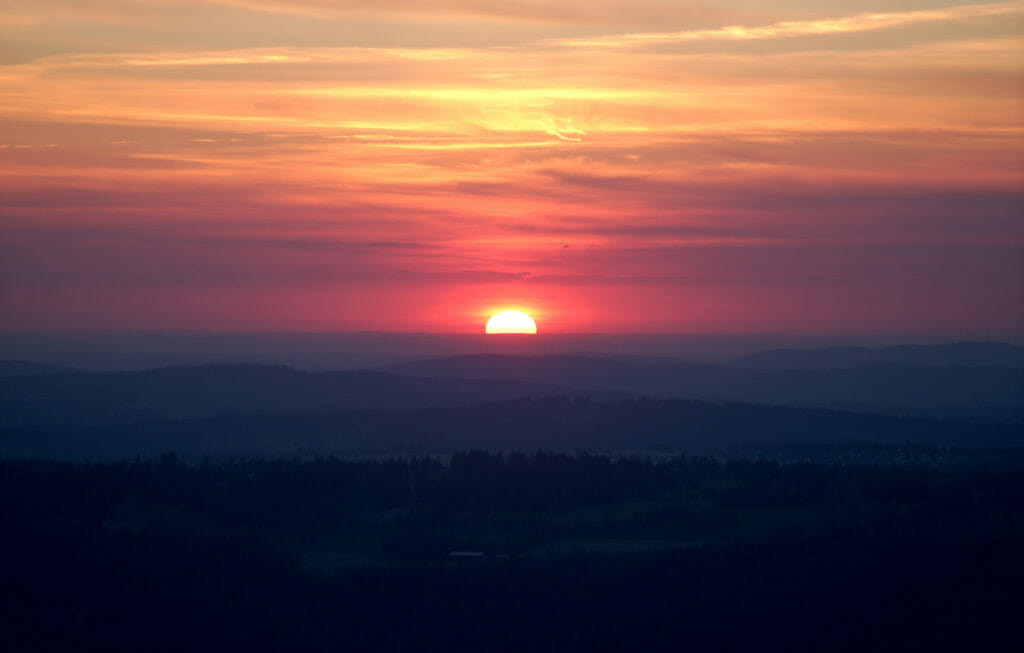 coucher de soleil chasseral