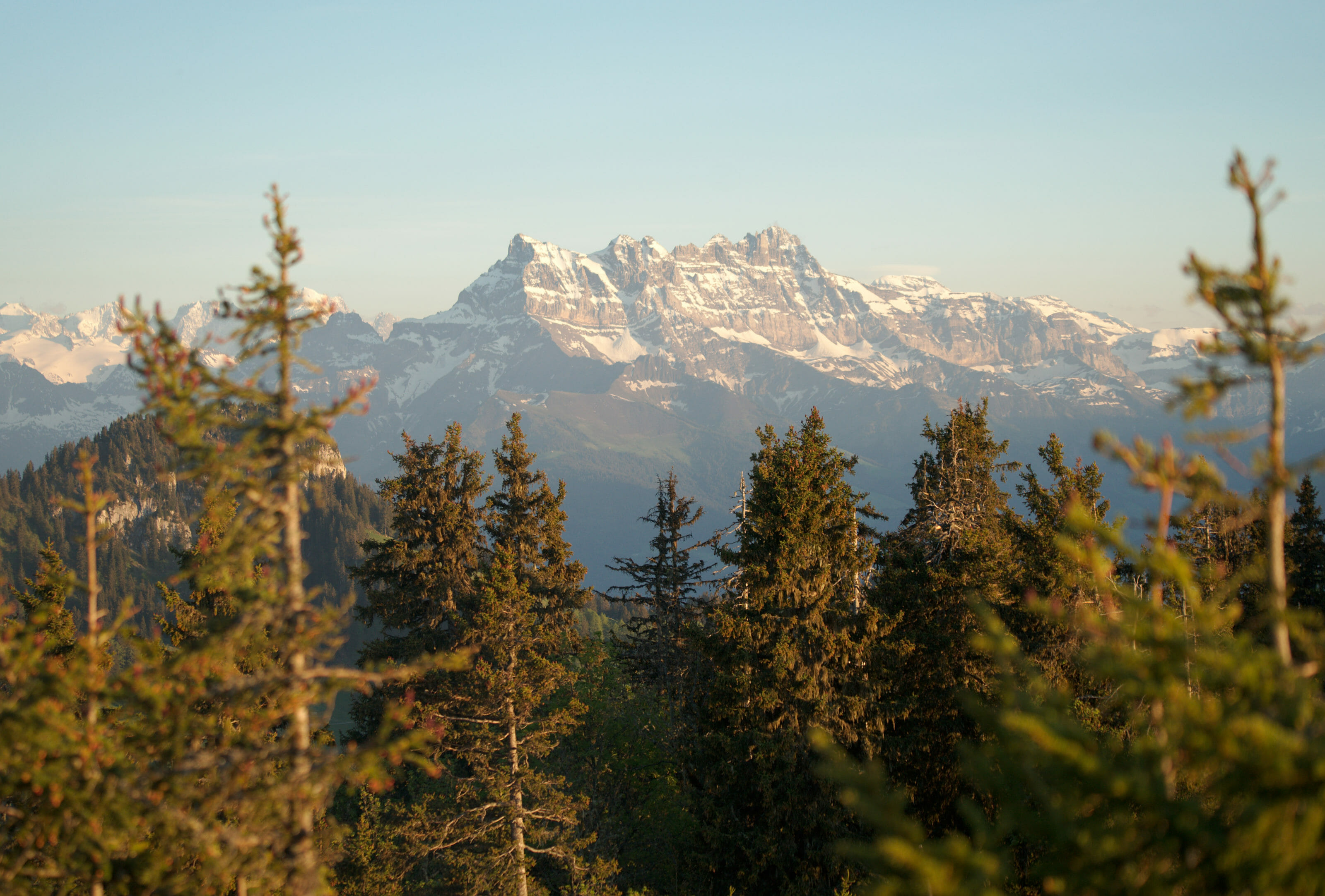 coucher soleil dents du midi