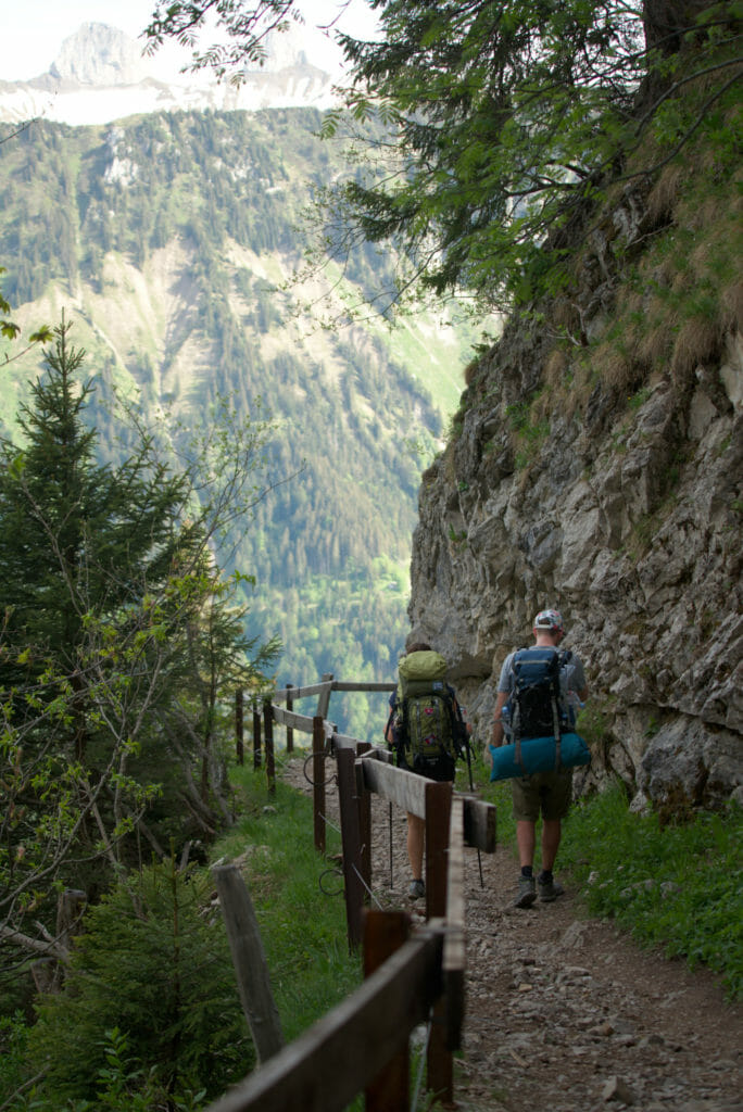 descente du rocher-de-naye