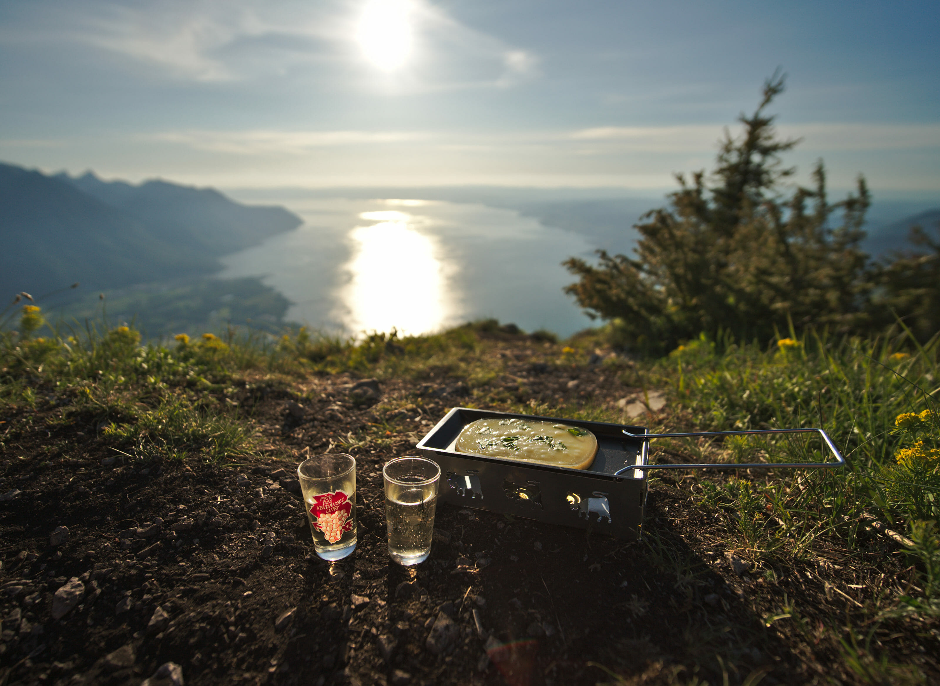 raclette vin blanc en randonnée