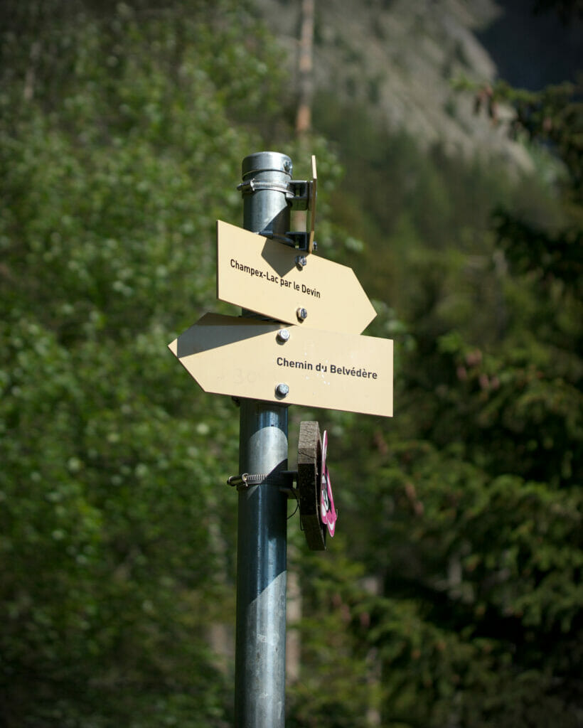 chemin du belvédère champex