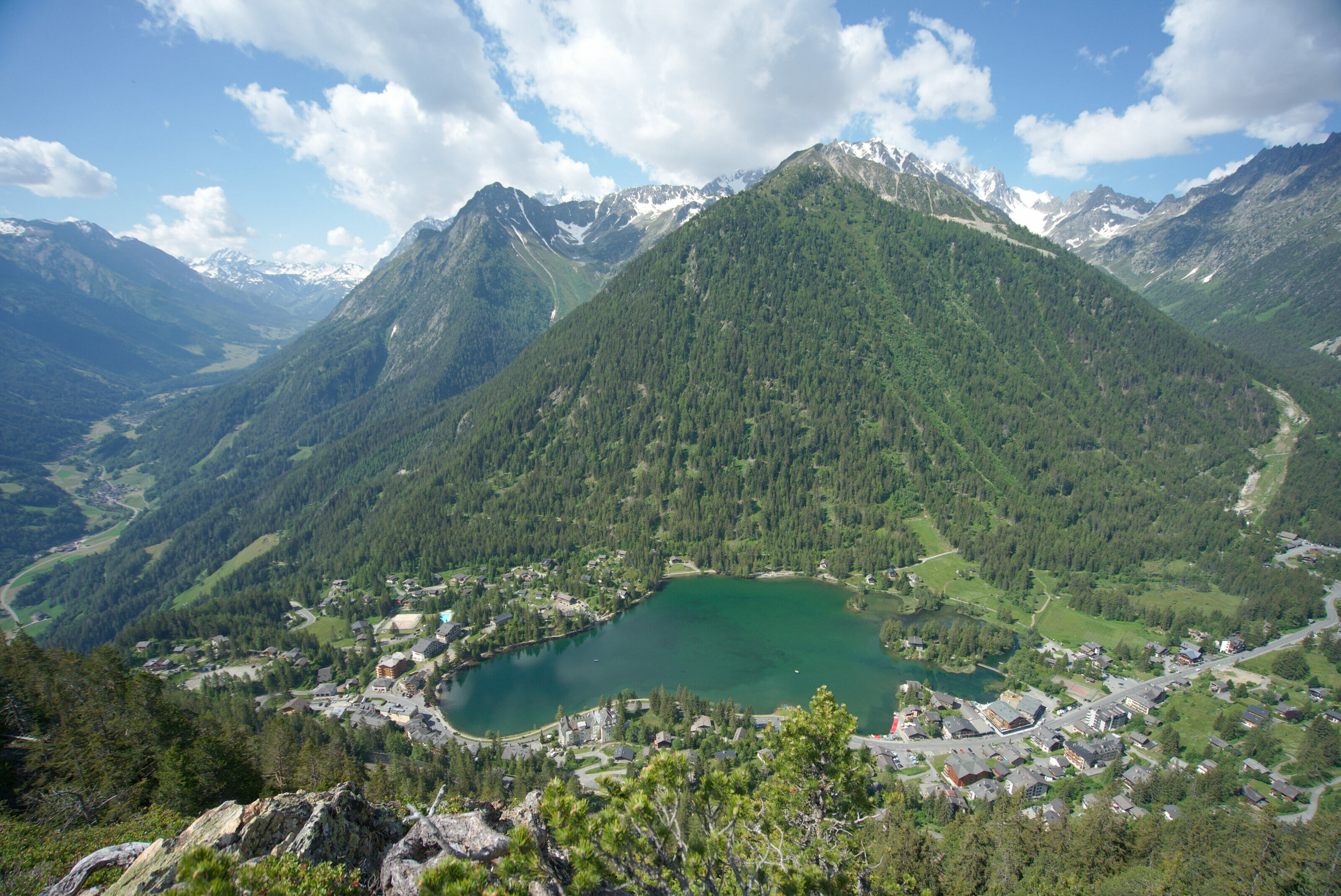 View on Champex from the Belvedere